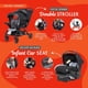 thumbnail image 3 of Baby Trend Sit N' Stand Tandem Double Stroller 2.0 DLX and EZ Lift Plus Lightweight Infant Cozy Covered Car Seat with 5 Point Safety Harness, Storym, 3 of 5