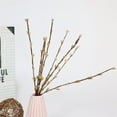 thumbnail image 2 of 6pcs Christmas Branches Artificial Flowers Picks Gold Color Beautiful Home Decor, 2 of 10