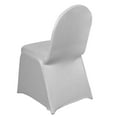 thumbnail image 7 of Efavormart 1 SET Silver Stretchy Spandex Fitted Banquet Chair Cover Dinning Event Slipcover For Wedding Party Banquet Catering, 7 of 7