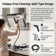 thumbnail image 3 of 2500W Handheld High-Temperature Pressurized Steam Cleaner, Fast Heating Portable High Pressure Steam Cleaner for Home, Kitchen, Bathroom, Car Detailing and Grout, Multi-Surface Steam Cleaning Machine, 3 of 7