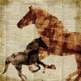 thumbnail image 3 of Meneely, Dan 15x15 Black Modern Framed Museum Art Print Titled - Horses II, 3 of 5
