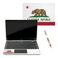 thumbnail image 1 of Carbon Fiber Skin Decal Wrap Compatible With HP Pavilion x360 14" (2018) Sticker Design Design California Flag, 1 of 4