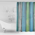 thumbnail image 2 of Shower Curtain Bathroom Set Farmhouse Gradient Wood Board Waterproof Fabric Shower Curtains with Grommets&Hooks Farm Vintage Wooden Privacy Bath Curtain for Bathtub 36x72in, 2 of 7