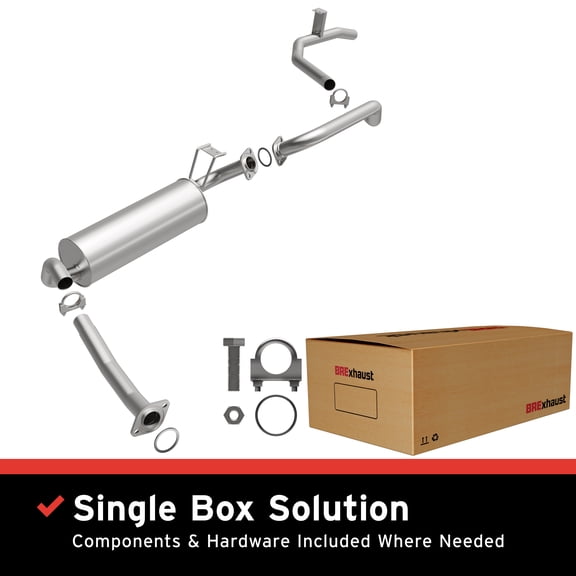 BRExhaust OE Replacement Exhaust System Kit 106-0360: Compatible with 1991-1992 Toyota Land Cruiser 4.0L