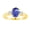 Yellow Gold, variant on R3676-14Y-TZ-64-si-2 6 x 4 in. 14K Yellow Gold Oval Tanzanite SI-2 Gemstone Anniversary Ring
