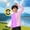 A446 Purple, variant on Xdegoge Big Boys Sun Protection Hooded Shirt Color Block Splicing Design Long Sleeve Summer Cooling Top With Thumb Holes Quick Dry Breathable Sport Activewear