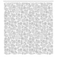 thumbnail image 3 of Ambesonne Abstract Shower Curtain, Curles Abstract Nature, 69"Wx70"L, Pale Grey and White, 3 of 3