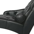 thumbnail image 6 of Classic Faux Leather Chaise Lounge, Button Tufted Leisure Couch Chair with Pillow for Living Room Bedroom, 6 of 14