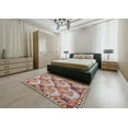 thumbnail image 5 of Ahgly Company Machine Washable Indoor Rectangle Traditional Brown Red Area Rugs, 4' x 6', 5 of 7