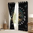 thumbnail image 3 of Homewish Magic Life Tree Black Out Curtains, Rustic Mystic Moon Sun Curtains Pack of 2 (42x63 Each), Teens Adult Men Women Bedroom Curtains, Window Curtains Home Decor, 3 of 5
