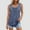 Navy, variant on Pntutb Summer Tee Tops for Women Solid Color Round Neck Sleeveless Casual Tank Top