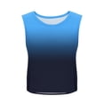 thumbnail image 6 of YHAJDS Women's Workout Tank Top Random Print Side Mesh Round Neck Sleeveless Beach Run, 6 of 9