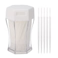 thumbnail image 2 of 200pcs Double-head Toothpicks Plastic Oral Care Interdental Floss Cleaners (White), 2 of 9