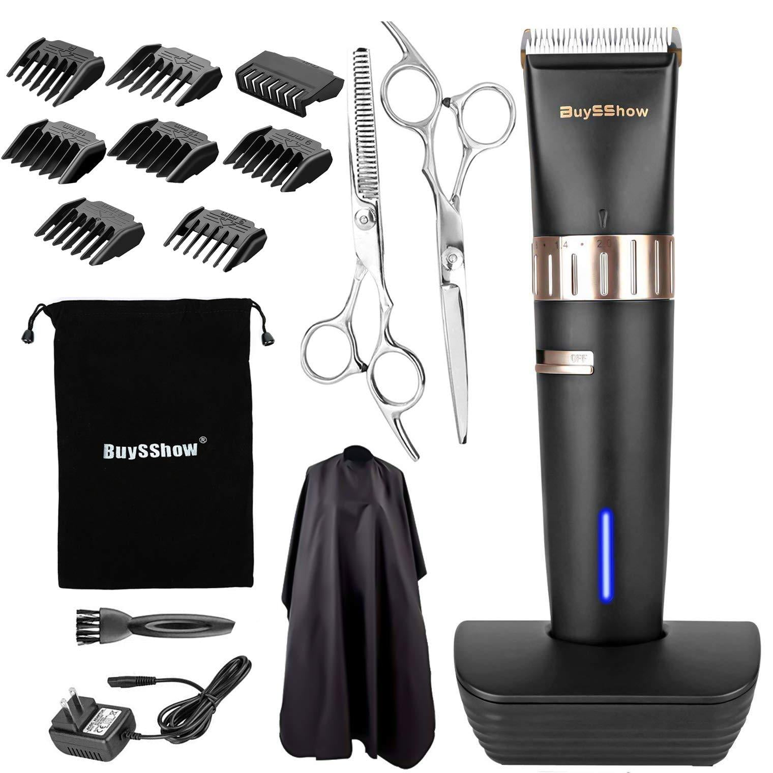 BuySShow Quiet Professional Hair Clippers Set Cordless Rechargeable
