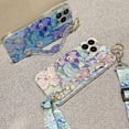 Soft Oil Painting Flowers Bracket Phone Case for iPhone 12 11/12 11 Pro