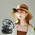 thumbnail image 6 of 1 Packs 2pcs Solar Powered Clip On Fan for Hats Outdoor Cooling Fan Portable Sun Powered Fan for Travel Fishing Golf Camping Hiking Beach Summer Activities Lightweight Breeze Cooling Gadget, 6 of 8