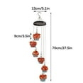 thumbnail image 3 of EUDIDV Suet Bird Feeder Outdoor Garden Hanging 6 Painted Lanterns Glass Balls Wind Chimes Hummingbird Feeder Bird Feeder Avian Feast Station, 3 of 7