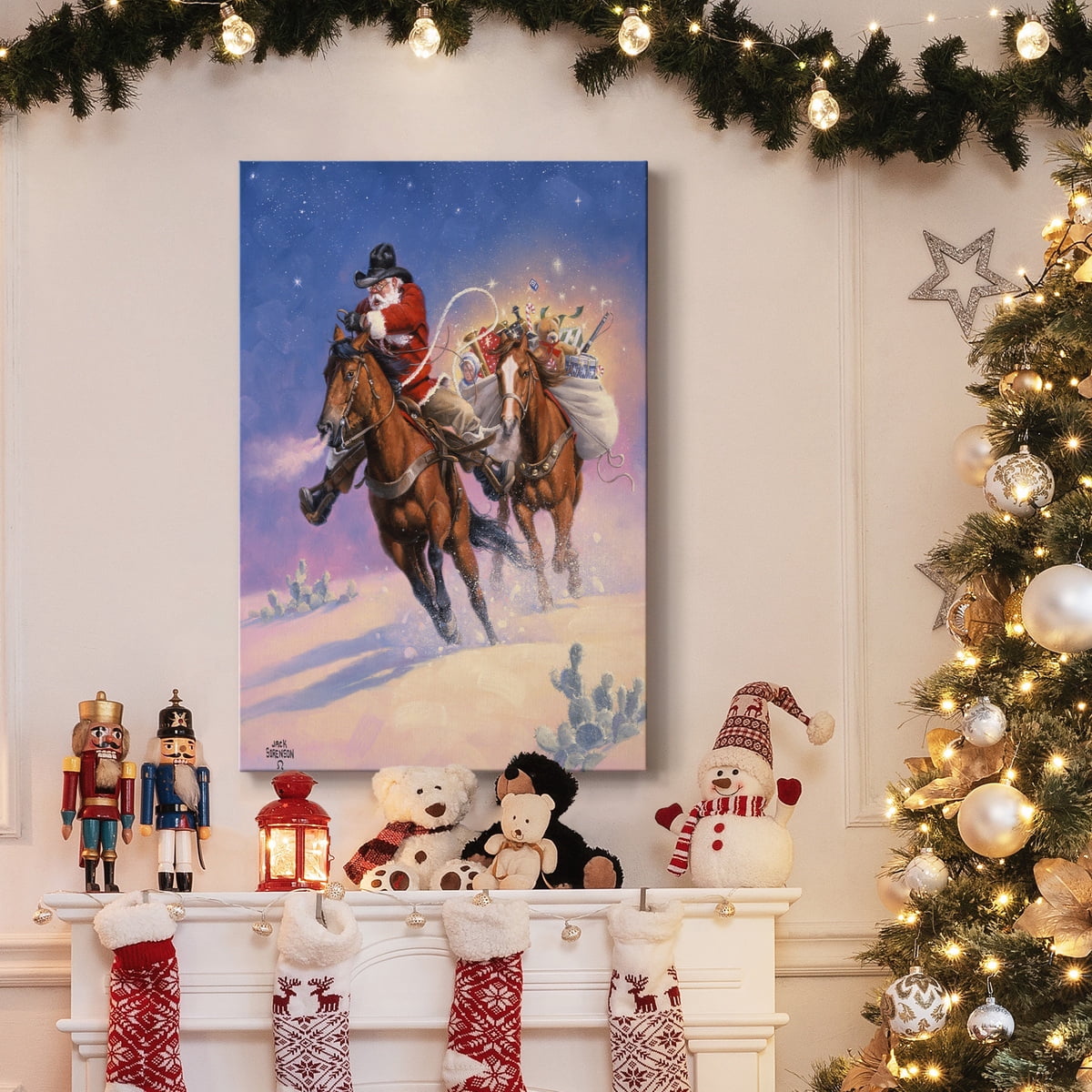 Santa's Big Ride- Gallery Wrapped Canvas