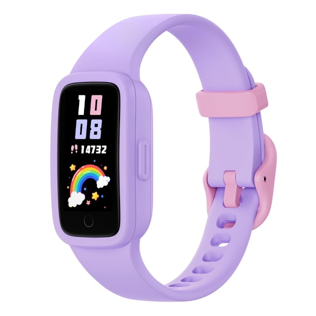 Reloj rastreador de actividad física para niños BIGGERFIVE Vigor 3 AMOLED 3ATM lila