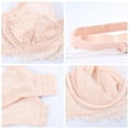 thumbnail image 6 of HSIA Minimizer Bra for Women - Plus Size Underwire Lace Unlined Non Padded Bra,Rose Cloud,40DDD, 6 of 9