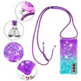 thumbnail image 5 of Funda para Samsung Galaxy S21 FE 5G Brillantina Líquida Divertida Reluciente y con Cristales en Movimiento Cuerpo Cruzado con Cordón Ajustable, 5 of 5