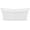 White / Brushed Brass, variant on Dreamline BTDT6932XCW04 Duet 69" Free Standing Acrylic Soaking Tub - White