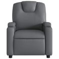 thumbnail image 5 of vidaXL Recliner Chair Grey Faux Leather, 5 of 5