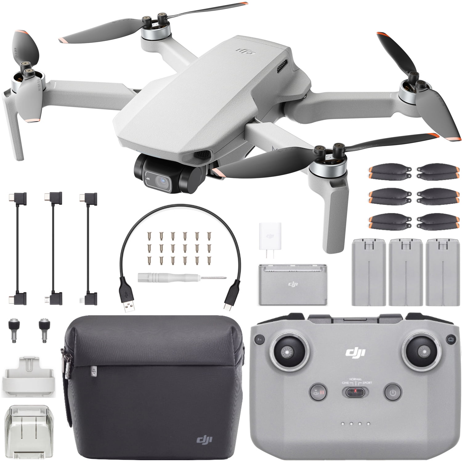 Dji Mini 2 Fly More Combo Günstig Kaufen Restored DJI Mini 2 Fly More Combo - Ultralight Foldable Drone, 3-Axis