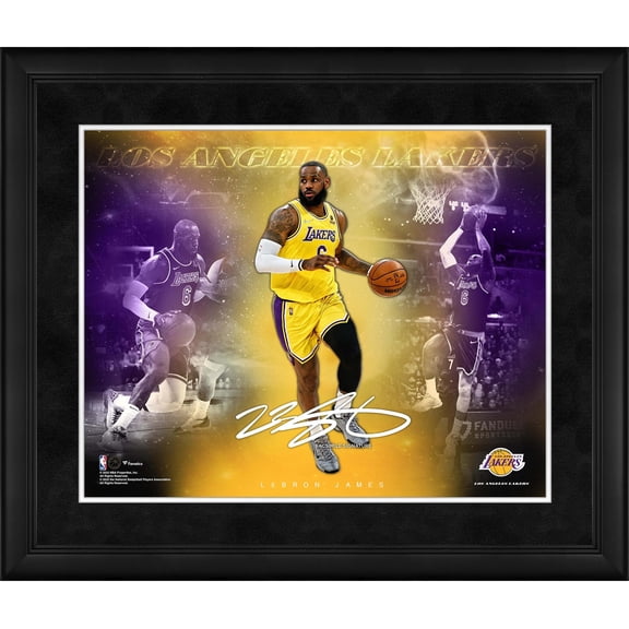 LeBron James Los Angeles Lakers Framed 16" x 20" Stars of the Game Collage - Fanatics Authentic Certified