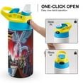 thumbnail image 4 of Yu-Gi-Oh Kids Water Bottle with Silicone Straw And Spill-Proof Lid, 16.9oz Stainless Steel Double-Wall Vacuum Insulated Water Bottles for Boys Girls, 4 of 8