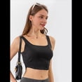 thumbnail image 4 of Top Vaquero Sin Mangas con Escote Cuadrado y Dobladillo Asimétrico para Mujer, de Alta Elasticidad Negro XL, 4 of 8