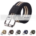 thumbnail image 3 of DayScoop Mens Belt Versatile Waistband Canvas Woven Porous No Need Punching Nylon Belt, 3 of 6