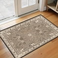 thumbnail image 5 of Washable Vintage Kitchen Mat 31"x20" Non Slip Soft Plush Low Profile Kitchen Rug, Distressed Medallion Oriental Style Sink Mat for Laundry Room Bedroom Office, 5 of 6