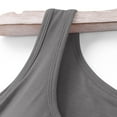 thumbnail image 3 of UPPADA Tank Tops for Women with Built in Bra 2025 Casual Scoop Neck Sleeveless Tee Summer Basic Workout Top Camisole Tops,Tank Top for Women Plus Size Gray,XXXXL, 3 of 7
