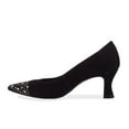 thumbnail image 4 of Ros Hommerson Sadee Women's Pump Slip-on Shoes In Black Suede, 4 of 6