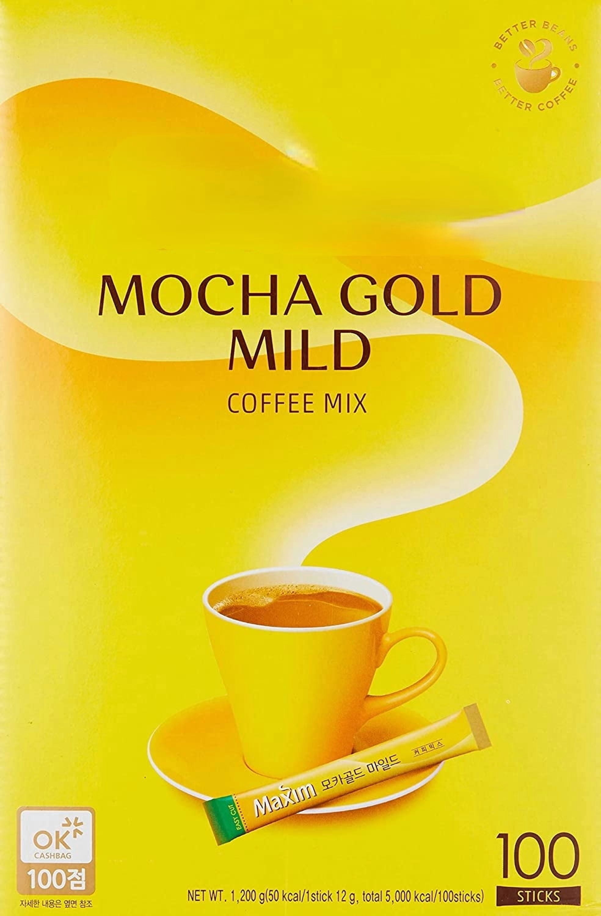 Denelchon, Maxim Mocha Gold Mild Coffee Mix, 12g 100pc, Korean