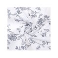 thumbnail image 4 of INSPIRE CHIC Women's Floral Printed Cotton Linen Scarves, Flowers Lace Trim Square Headscarf Neckerchief 60x60cm Flower-White, 4 of 6