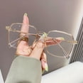 thumbnail image 4 of Gafas anti-luz azul sin prescripción, gafas retro cuadradas, gafas lisas, gafas con acabado para miopía, 4 of 4