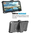 thumbnail image 5 of Shockproof Cases for Samsung Galaxy S23 FE, [Buit-in Screen Protector] Combo Holster Belt Clip [Heavy Duty] [Kickstand] Full-Body Rugged Holster Case -Black, 5 of 8