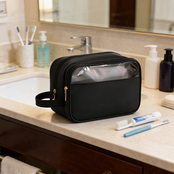 Ywbawe Waterproof Travel Toiletry Bag Portable Storage Cosmetic Makeup Organizer for Business Trip 1-Pack