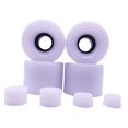 thumbnail image 3 of figatia 4 Pcs Skateboard Wheels Cruiser Wheels Replacement Smooth 60mm X 45mm 78A PU Longboard Wheels Scooter for Downhill Cruising White, 3 of 8