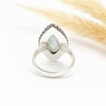 thumbnail image 5 of Handmade Green Amethyst Gemstone Ring 925 Sterling Silver Ring Oxidised Statement Ring Size US 6.5, 5 of 7