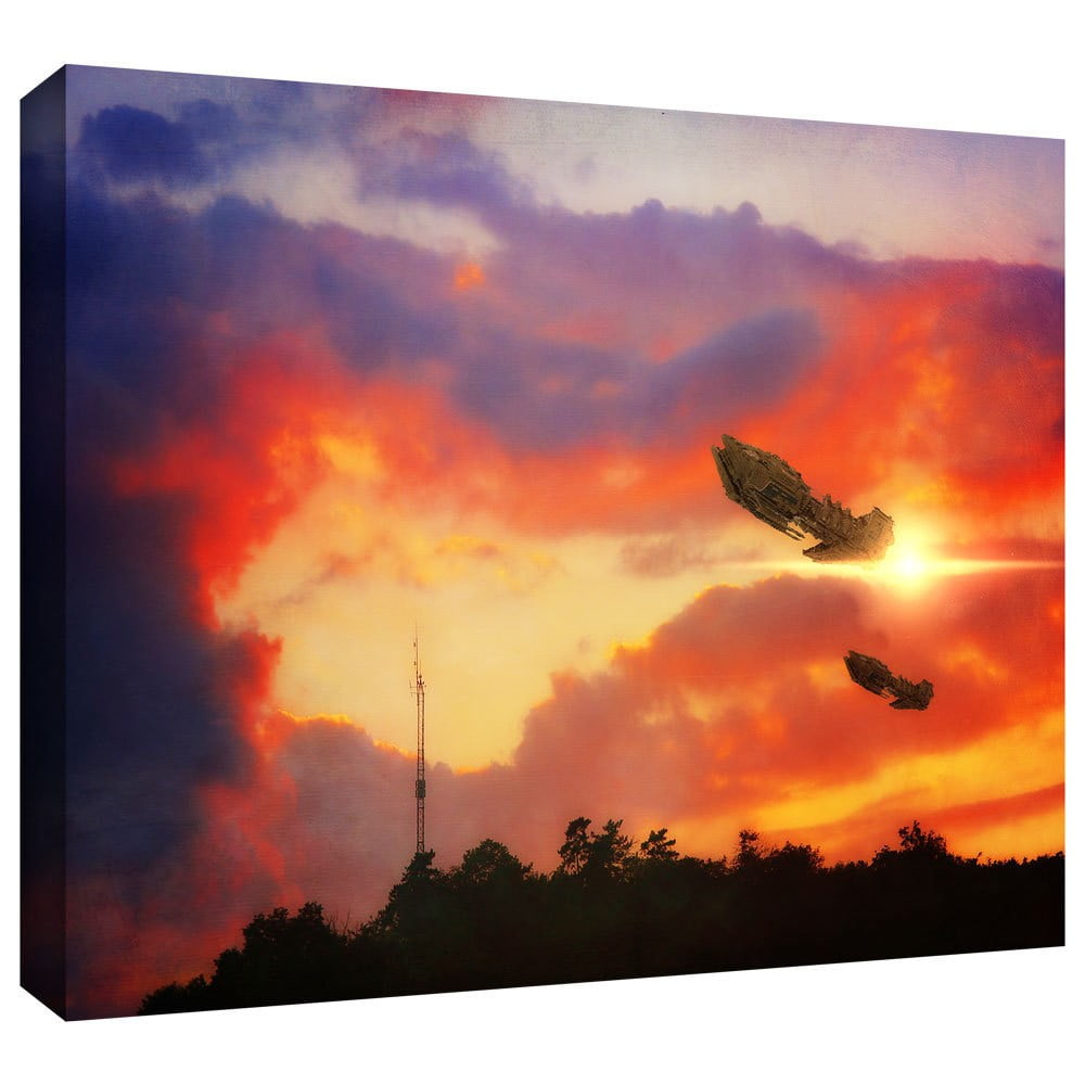 ArtWall Dragos Dumitrascu "Back to Green" Gallery-Wrapped Canvas