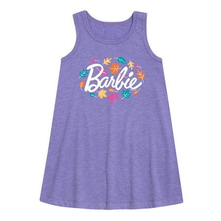 

Barbie - Leaves Swirling - Toddler and Youth Girls A-line Dress