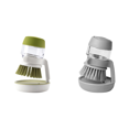 thumbnail image 4 of Cepillo para fregar cocina, fregador de platos con dispensador de jabón (verde), 4 of 6