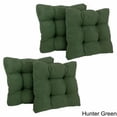thumbnail image 5 of 19-inch Squared Microsuede Tufted Dining Chair Cushion (Set of Four) - Hunter Green, 5 of 7