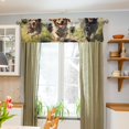 thumbnail image 4 of Dogs Run Grass Sky Curtain Valances Farmhouse Design Window Treatment Decor Blackout Rod Pocket for Windows Living Room Kitchen 54" x 18", 4 of 5