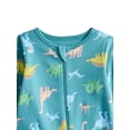 thumbnail image 2 of Wonder Nation Organic Cotton Baby Unisex Zip Front Footed Sleep N Play Pajamas, Sizes Preemie-6/9 Months, 2 of 3