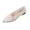 34#White, variant on Women’s Lace Double Strap Pointed Toe Mary Jane Flats, Breathable See Through Casual Daily Shoes