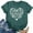 Dark Green, variant on IWRICH Women's Grandma T Shirts Short Sleeve Crew Neck Tees Fashion Casual Tops Gift for Women Dark Green XL